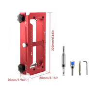 Aluminum Alloy Hinge Installation Positioner Accurate Positioning Door Hinge Drilling Guide Precision Door Mortise Jig Easy to Use for Carpenters, Woodworkers, Cabinet Making, Woodworking