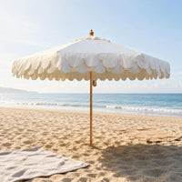 Rope-Pull Parasol Pale Parasol Central Pole for Outdoors