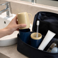 Portable Toothbrush and Toothpaste Holder Set for Travel and Dorms