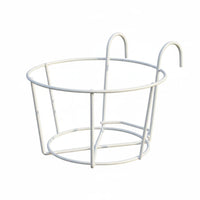 Space-Saving Balcony Pot Hanger Easy Installation over-the Pot Frame Anti-Rust ing Planter Weather-Resistant for Apartment Dwellers, Home Decorators, Homeowners, Fence, Patio, Deck, Porch