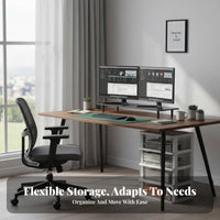 Mobile Under-Desk Shelf Top Drawer Storage Rack Multifunctional for Study Room