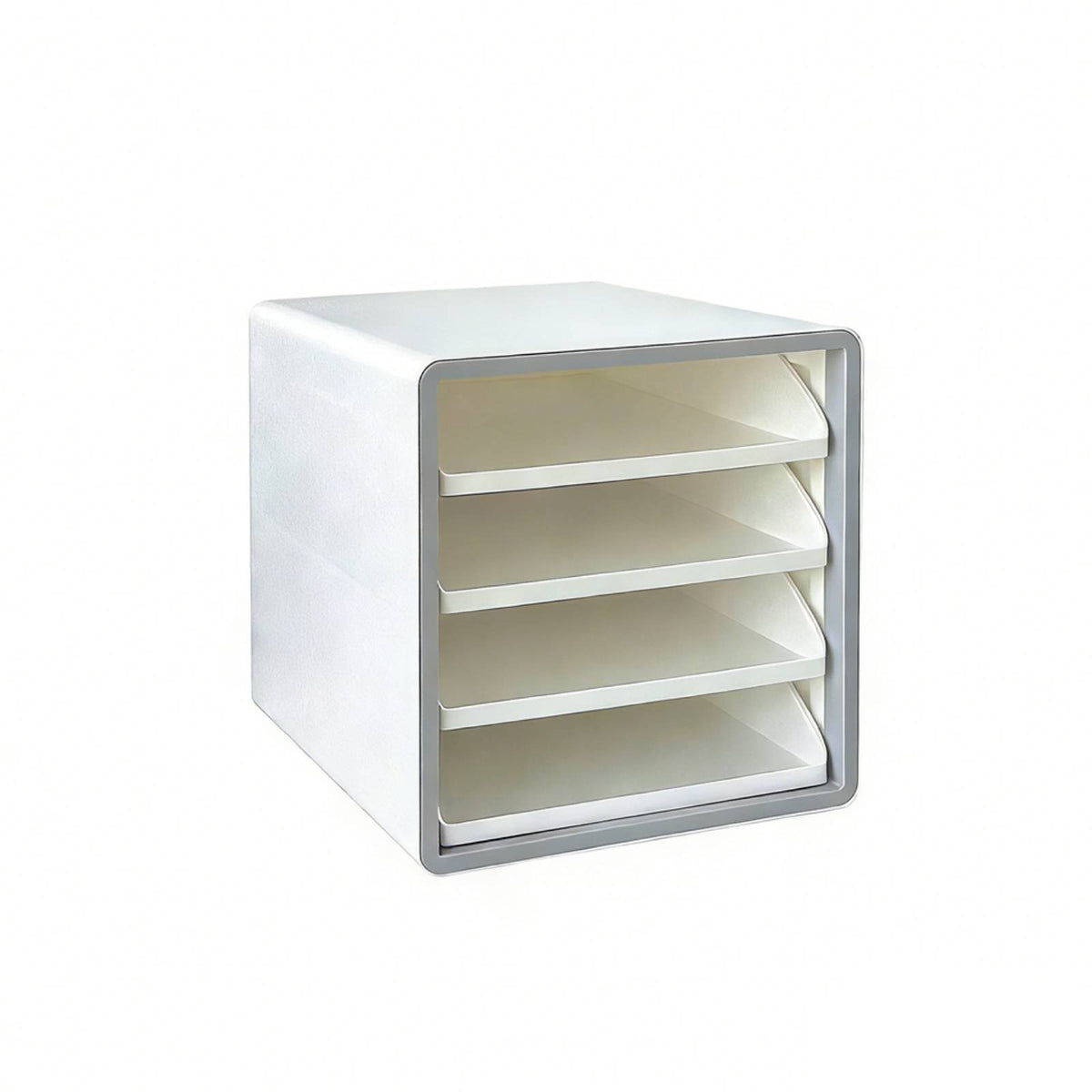 Easy Organization Desktop File Organizer Space Saving Multi-Layer Document Tray Large Capacity A4 Paper Organizer Box Multifunctional for Students, Home Workers, Women, Desk, Study Room, Dressing Table