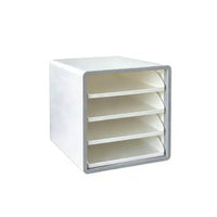 Easy Organization Desktop File Organizer Space Saving Multi-Layer Document Tray Large Capacity A4 Paper Organizer Box Multifunctional for Students, Home Workers, Women, Desk, Study Room, Dressing Table