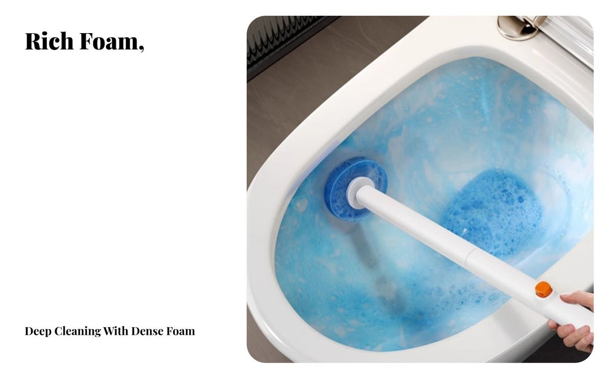 Toilet Brush Set Flexible Head Wall Mounted Toilet Bowl Cleaner Scratch for Washroom