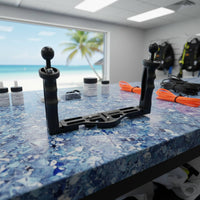 Diving Camera Handle Tray Lightweight Diving Camera Bracket Aluminum Alloy Underwater Tray Grip for Divers, Marine Photography