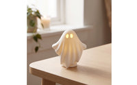 Ghost Ornament Halloween Ghost Figurine Resin Glowing for Tabletop, Mantel