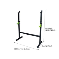 Adjustable Weight Bench Compact Floor Squat Stand Simple to Install Fitness Equipment for Weightlifters