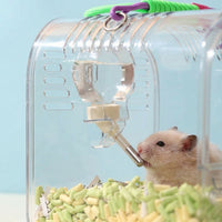 Transparent Pet Carrier, Hamster Travel Cage with Front Door, Rodent Travel Cage and Sugar Glider Carrier for Outdoor Adventure Pet Use