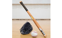 4 Pieces Wrapped Handle Children's Baseball Set Stitched Starter Baseball Kit Laced Hitter Glove Set Soft