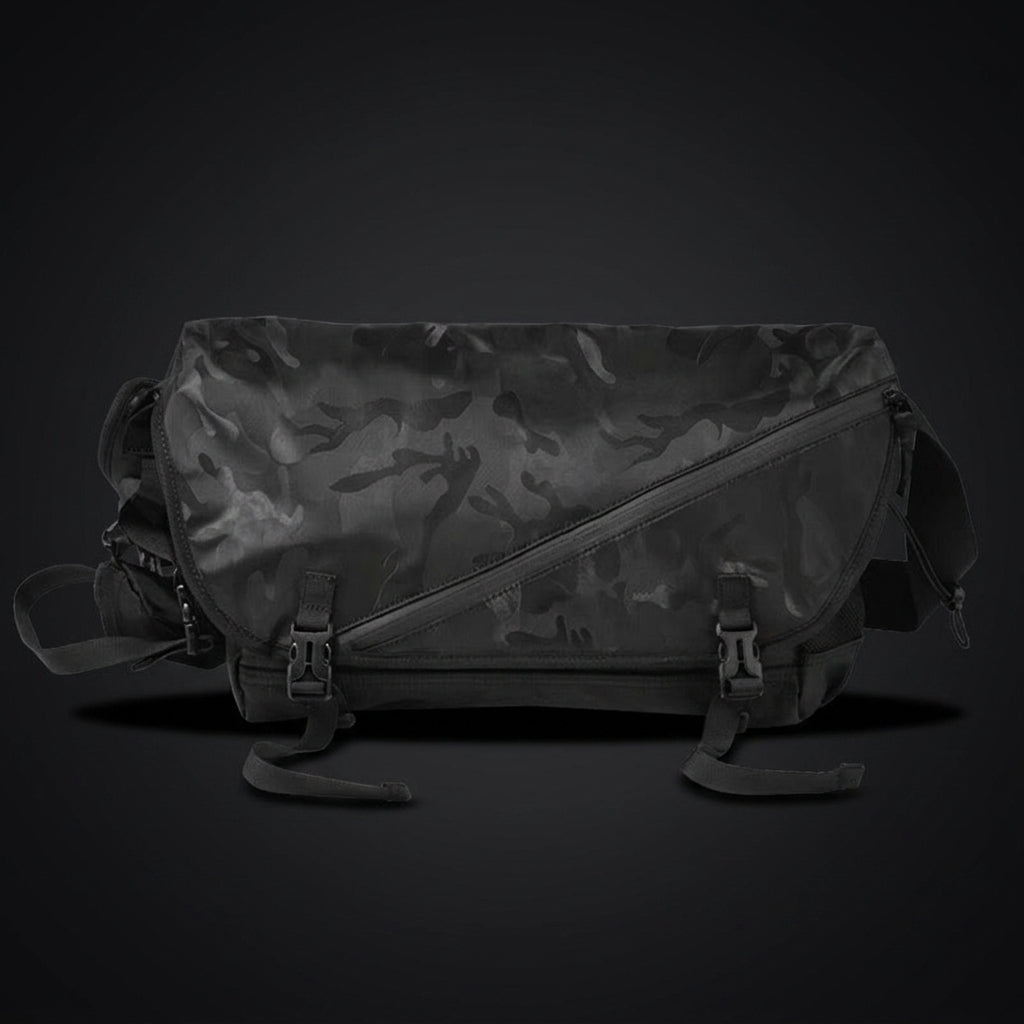 Shoulder Bag and Crossbody Bag Men for Daily Use, Large Capacity Polyester Chest Bag with 13-inch Laptop Compartment, Travel Bag, 45*19*23 cm