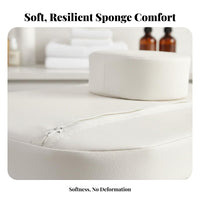 High-Density Sponge Beauty Bed Face Pillow Quick Rebound Salon Bed Face Cushion Ergonomic Design for Lash Technicians, Estheticians
