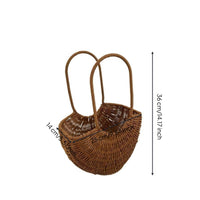 Rattan Flower Basket Decorative Wicker Flower Basket Lightweight for Living Room