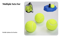 High Elasticity Tennis Ball with String Long-Lasting Elastic Cord Solo Tennis Practice Tool Wear-Resistant for Beginners, Adults, Outdoor