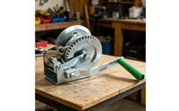 Hand Crank Winch Portable Hand Operated Winch Heavy Duty Pulling Tool for Professionals, Industrial Site, Dock, Mine