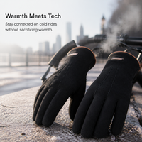 Men's Winter Warm Cycling Gloves with Windproof, Non-slip, and Touchscreen Features