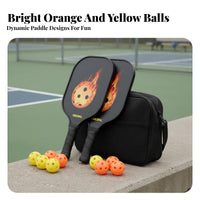 Carbon Fiber Pickleball Paddle Anti-Slip Grip Hexagonal Interior Pickleball Racket Shock Absorbing Handle Large Sweet Area