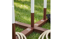 Wooden Hoop Toss Set Rustic Hoop Toss Game Scoreboard Yard Pastime