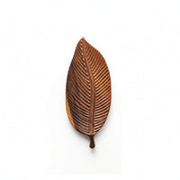 Carved Wooden Tea Tray Decorative Leaf Shaped Tray Natural Wooden Plate Small