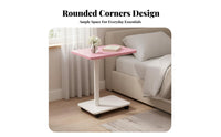 2-Tier Rolling trolley Minimalist and design End Table Space-Saving for Bedroom, Balcony