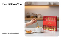 Stainless Steel Spoon Set, Coffee & Dessert, New Year Decor, Festive Gift Box