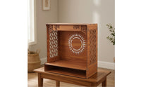 Altar Stand Carved Shrine Stand Decorative Altar with Shelf for Practitioners
