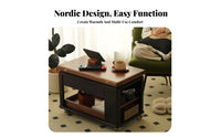 Foldable Design Wheeled C-Table Nordic aesthetic Serving Cart Space-Saving Household Furniture With casters for Small Apartment Dwellers, Remote Workers, Students, Living Room, Bedroom, Home Office