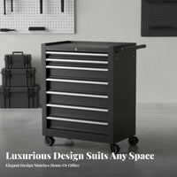 Easy Mobility Multi-Drawer Rolling Tool Cabinet Locking Wheels Rolling Tool Cabinet Large Capacity Metal Trolley with Drawers Space-Saving Design for DIY Enthusiasts, Homeowners, Auto Repair Shop, Warehouse, Art Studio, Basement