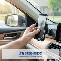 Universal Car Phone Holder, Suction Air Vent Installation, Wide Compatibility