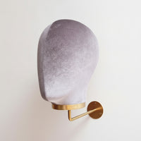 Wall Mannequin Head Soft Mannequin Head Stable Display Form for Salons, Dressing Room, Closet Organization