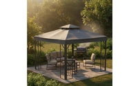 Replacement Gazebo Canopy Protection Double Tier Canopy Top Waterproof Gazebo Roof Cover for Backyard, Garden, Patio