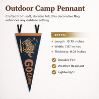Felt Triangle Pennant Banner Flags for Camping Outdoor Scene Decoration, Party Garland Bunting Flags for Outside Decoration