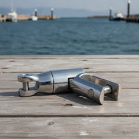 Stainless Steel Marine Hinge Polished Articulated Connector Heavy Duty Deck Hinge Long-Lasting for Yachts