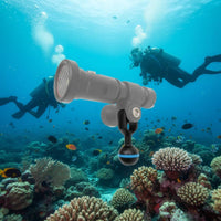 Long-Lasting Aluminum Alloy Ball Head to YS Adapter Corrosion-Resistant Dive Light Arm Joint 360-Degree Rotation for Divers