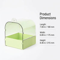 Bird Bath Box Hooks, Transparent Bird Bath for Budgies, Tub Pet Bird Bath, Pet Bird Bath Box, Small Birds Canary Budgies Parrot