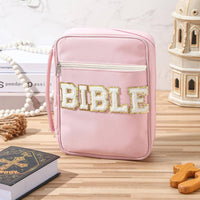 Bible Bag with Handle Christian Gift Bible Study Organizer Zippered Book Carrier Large Capacity Religious Accessory Lightweight