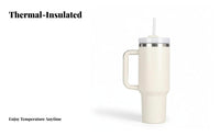 Keeps Drinks Cold or Hot For Hours 40 Oz Tumbler with Handle and Straw Double Wall Insulation 40oz Tumbler with Handle Cupholder Friendly