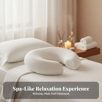 Ergonomic Design Beauty Bed Face Pillow Pressure Reducing U-Shaped Face Pillow Breathable for Home Users, Students