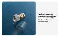 Forward and Rear Jets Rotating Drain Cleaning Nozzle Stainless Steel Rotating Sewer Jetting Nozzle Heavy Duty for Plumbers, DIY Enthusiasts