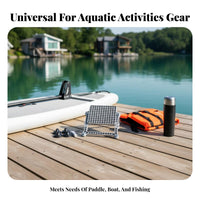 Wide Compatibility Inflatable Boat Engine Holder Secure Fixing Outboard Engine Support Frame Long-Lasting Construction Engine Mount Easy to Install for Paddleboarders, Fishing Enthusiasts, Kayaking, Outdoor Water Activities, Rivers, Calm Sea