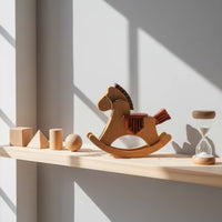 Wooden Rocking Horse DIY Assembly Rocking Horse Desktop Toy for Hobbyists, Makers, Home Decor