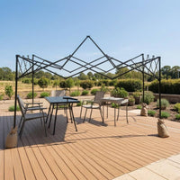 Folding Canopy Frame Cylindrical Metal Fold-out Tent Frame Fold-out Canopy Foldable Outdoor Shelter Peaked