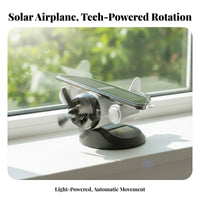 No Charging Required Solar Airplane Car Ornament Sun Exposure Resistant Rotating Propeller Dashboard Decoration Quiet Operation for Drivers
