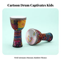 Tuningwithout Cost child's Djembe Lightweight Design Hand Drum Easy to Play Percussion Instrument Long-Lasting Drop-Resistant for Preschoolers, Music Beginners, Kindergarten, School Activities, Early Education, Home Decor