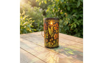 Solar Lantern with Hanging Loop Hollow Lamp Automatic for Garden