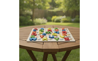 Educational Puzzle Activity 3-Dimensional Puzzle Wooden Puzzle Colorful Matching Toy Rounded for Toddlers, Preschoolers, Playroom, Homeschool, Classroom
