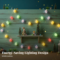 LED Easter Egg String Lights Festive Design Easter Chick Decorative Lights Multicolor Indoor & Outdoor Use for Children, Nursery