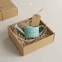 Miniature Garden Tools Realistic Miniature Gardening Watering Pot Set Model Toy Dollhouse Gardening Kit for 14+