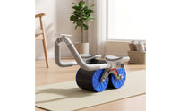 Abdominal Roller with Elbow Support Stable Assisted-Rollback Abdominal Roller with Arm Pads Ergonomic Fitness Wheel for Beginners, Home Gym