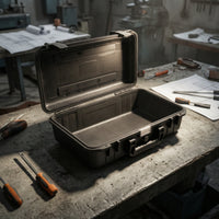 Hardware Instrument Hard Carrying Case Secure-Latching Hard Case Empty for Technicians, Photographers, Travel, Workshop, Outdoor