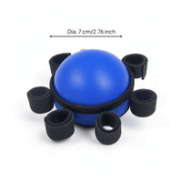 Grip Ball with Finger Straps Moderate-Resistance Five-Finger Grip Ball Hand Gripper Elastic Exerciser Flexible for Rehab